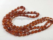 Spessartite Faceted Oval Beads